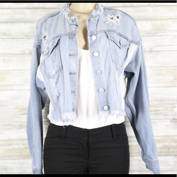 PacSun Los Angeles Jean Jacket sz One size - Picture 2 of 8